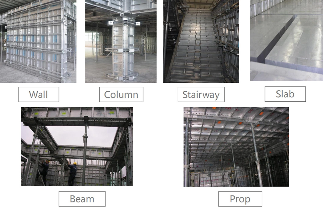 Durable Resueable Concrete Construction Aluminum Formwork Panels Traveler Tunnel Formwork for Municipal Construction